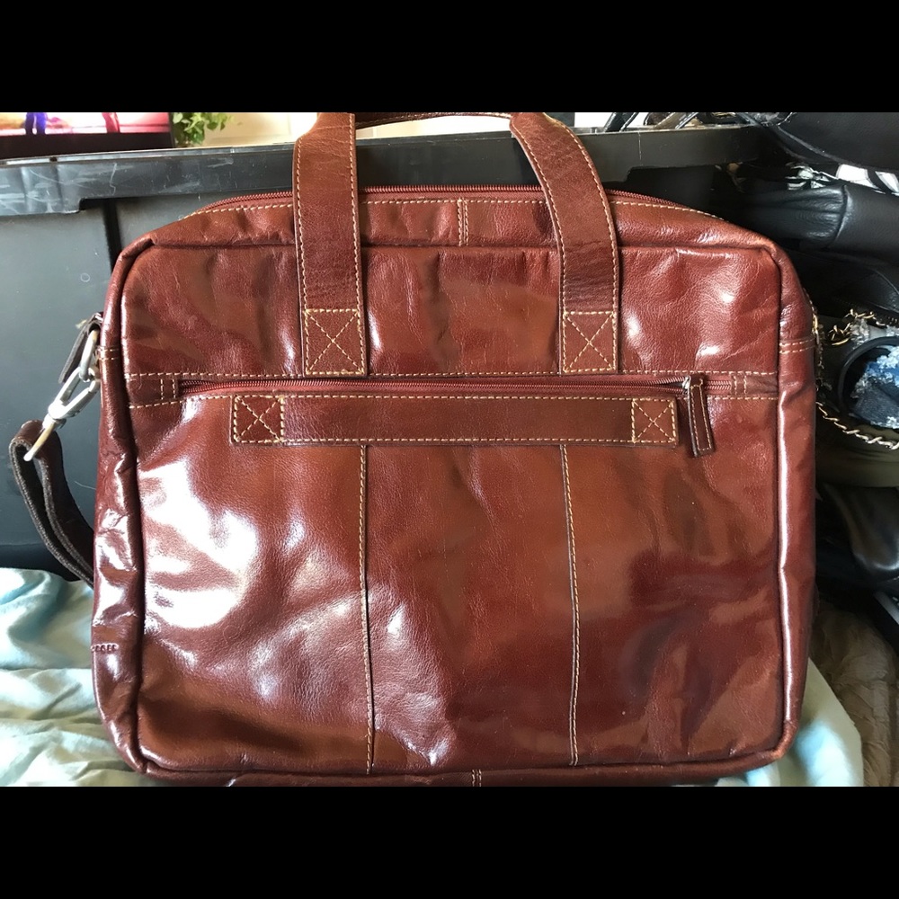 Jack Georges Leather Briefcase